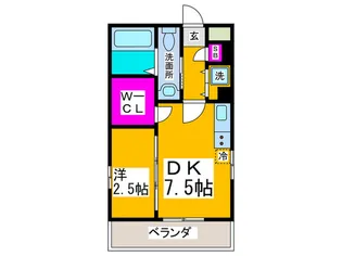 プログレス櫛屋町【5階】の間取り