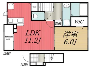 千葉県市原市姉崎【アパート】の間取り