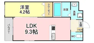 ベルクグランツ戸畑駅前【3階】の間取り