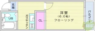 サンコーポ新寺【7階】の間取り