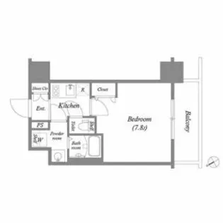 エスリード新栄テセラ【8階】の間取り