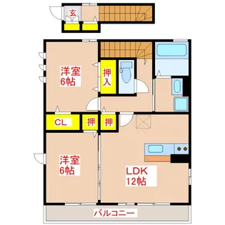 セジュールプリムラ【2階】の間取り