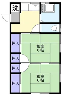 コーポたかはし【2階】の間取り