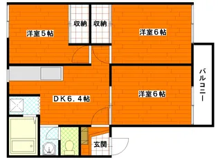 ベルメゾンC棟【1階】の間取り