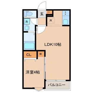 Grand Charicot K 大和町【3階】の間取り