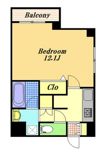 エマーレ行徳【3階】の間取り