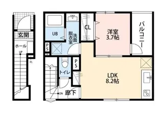 リーブルファイン新小岩【2階】の間取り
