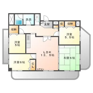 4LDKの間取り画像