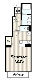 1Kの間取り画像