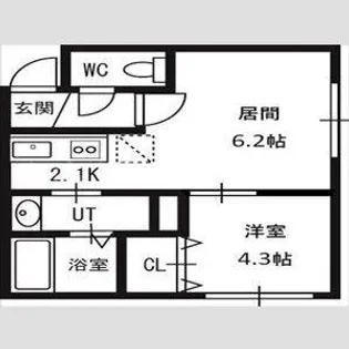 アルページュ【4階】の間取り
