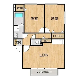ヴィラ・ソレイユ【2階】の間取り