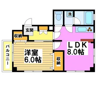 ワービル給田【3階】の間取り