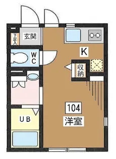 ベルーガ下北沢【1階】の間取り