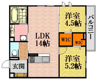 サンコートHIKARI【3階】の間取り