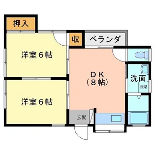 小林アパート【1階】の間取り