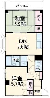 メイプルトンハウス【2階】の間取り