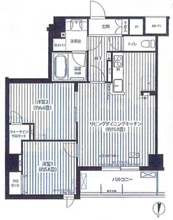 フィルージュ浦和常盤【1階】の間取り
