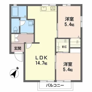プレステージ II【2階】の間取り