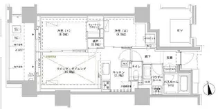 パークスフィア牛込神楽坂【9階】の間取り