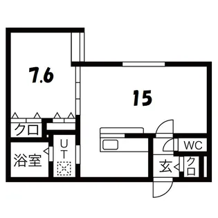 アイメゾン弐番館【2階】の間取り