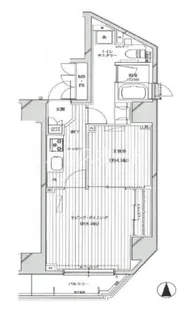 スプレスター上野根岸【11階】の間取り