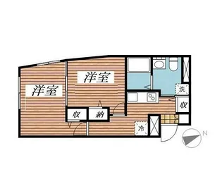 FIORI奥沢【1階】の間取り