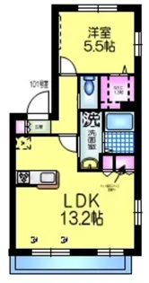 エスポワール【1階】の間取り