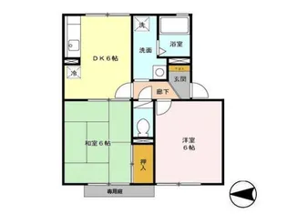 セジュール初根【1階】の間取り