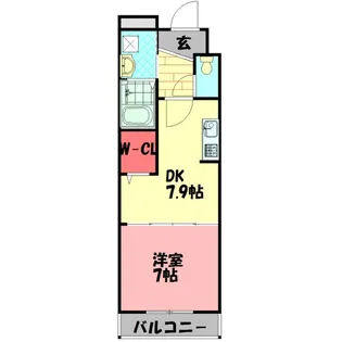 ベルガーデン【2階】の間取り