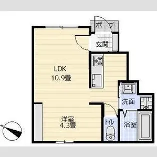 パルモア K3【1階】の間取り