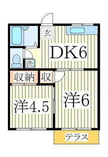 エスポワール高田【1階】の間取り