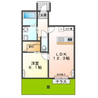 プラウドII【1階】の間取り
