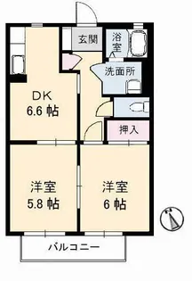フォレスト ハイツ【1階】の間取り