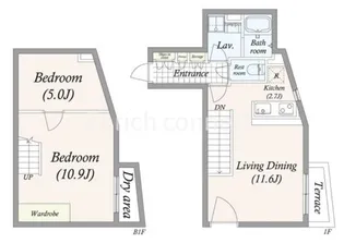 東京都世田谷区池尻2【マンション】の間取り