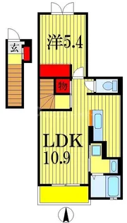 千葉県船橋市市場3【アパート】の間取り