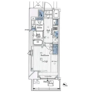 ガリシア新宿North【6階】の間取り