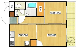 マンションセブン【2階】の間取り
