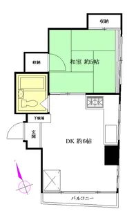 グラッド里吉【3階】の間取り