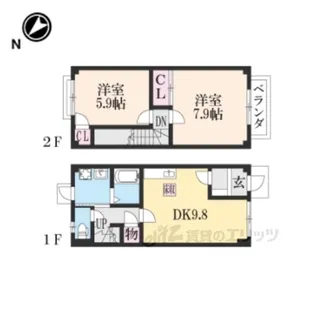 merveilleuxISIZUKA【1階】の間取り
