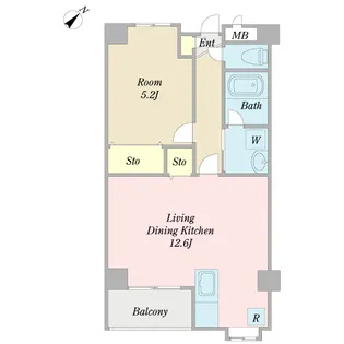 リバーライズ妙典【3階】の間取り