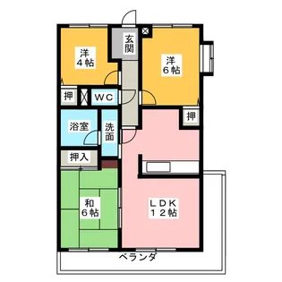 キャッスルシティ城崎II【2階】の間取り