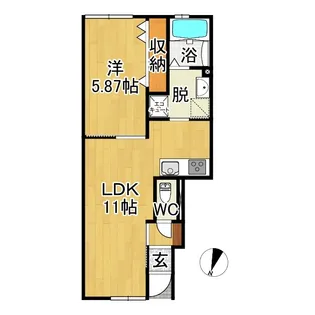 LABOX B棟【1階】の間取り