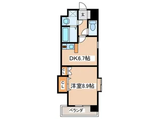 ウイングコート水城【3階】の間取り