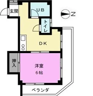 アビタシオン稲荷【3階】の間取り
