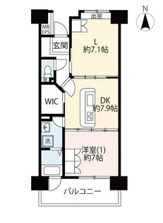 URサンヴァリエ桜堤【5階】の間取り
