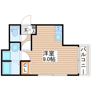 liberty長町南【2階】の間取り
