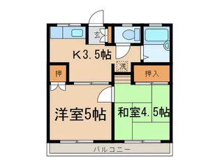 モンシャト-K【1階】の間取り