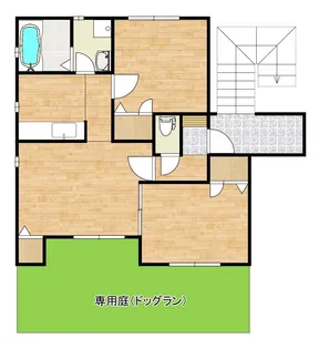 リバーサイドアヴェニュD【1階】の間取り