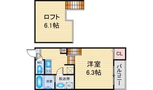 プランドール長栄【1階】の間取り