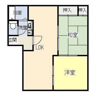 ゆぁーずMII【1階】の間取り